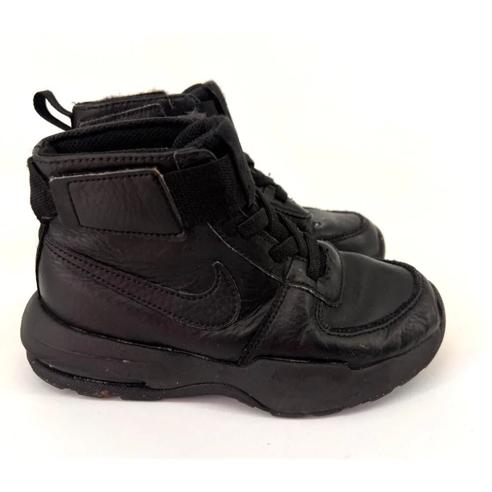 Nike Air Jordan Toddler Kids High Top Sneakers Size 10 Black